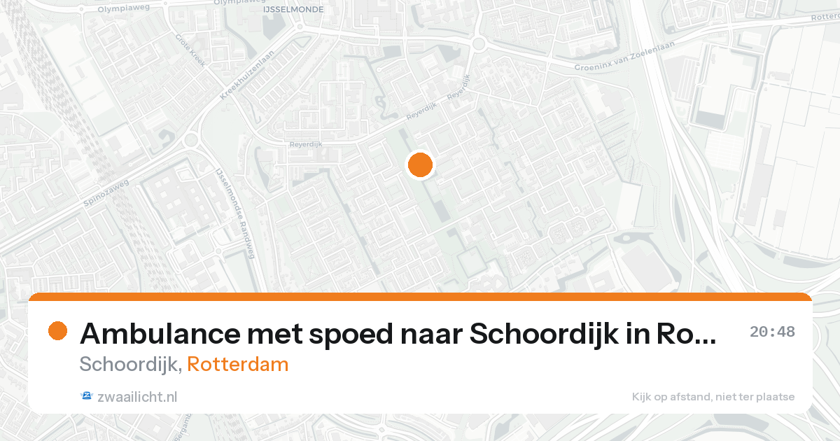Ambulance met spoed naar Schoordijk in Rotterdam — 31 jan 2026