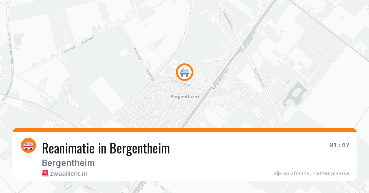Reanimatie in Bergentheim — 10 mrt 2026