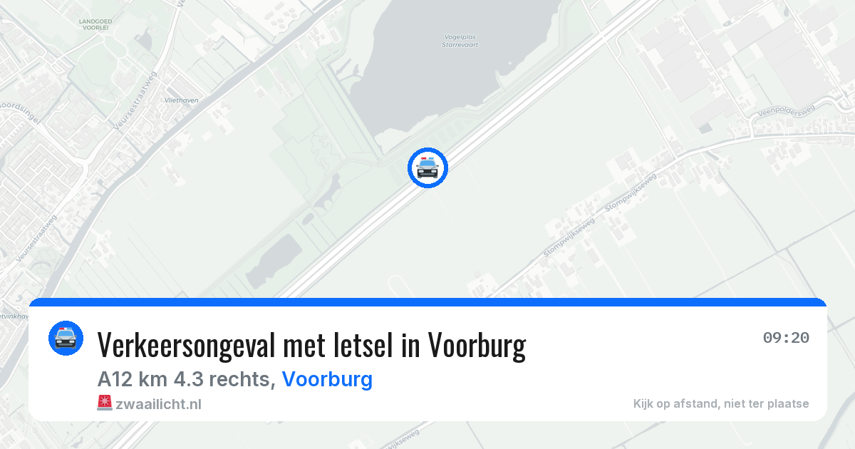 Verkeersongeval met letsel in Voorburg — 28 mrt 2026