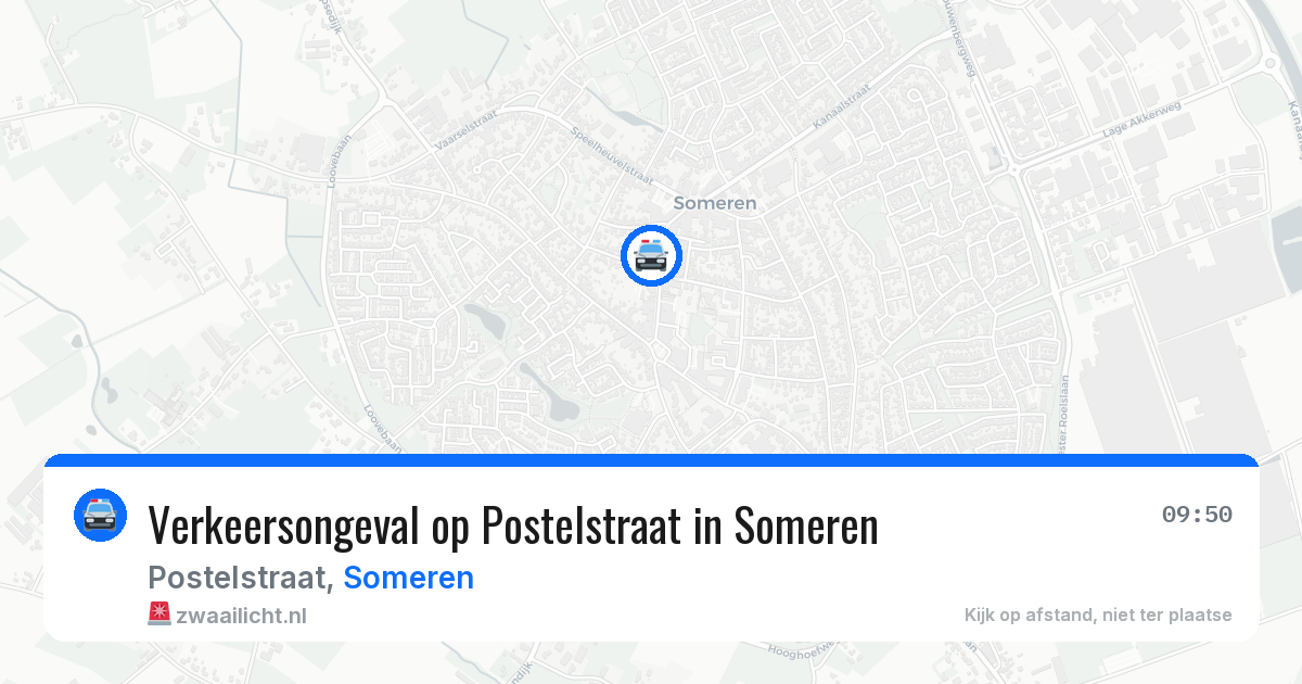Verkeersongeval op Postelstraat in Someren — 8 jun 2026