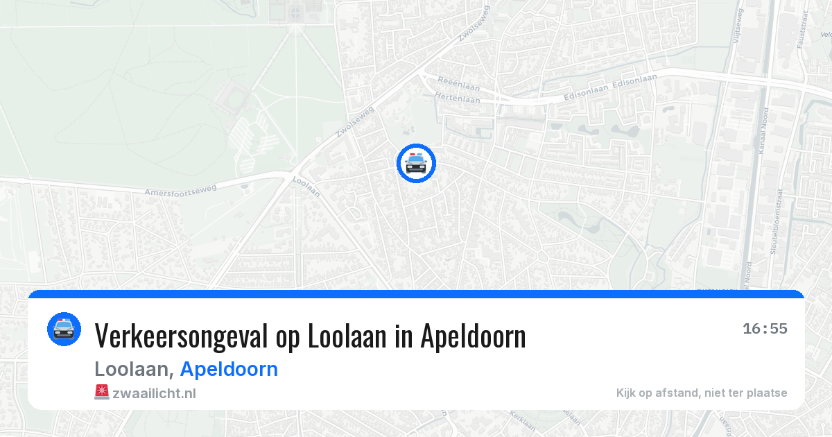 Verkeersongeval op Loolaan in Apeldoorn — 14 apr 2026