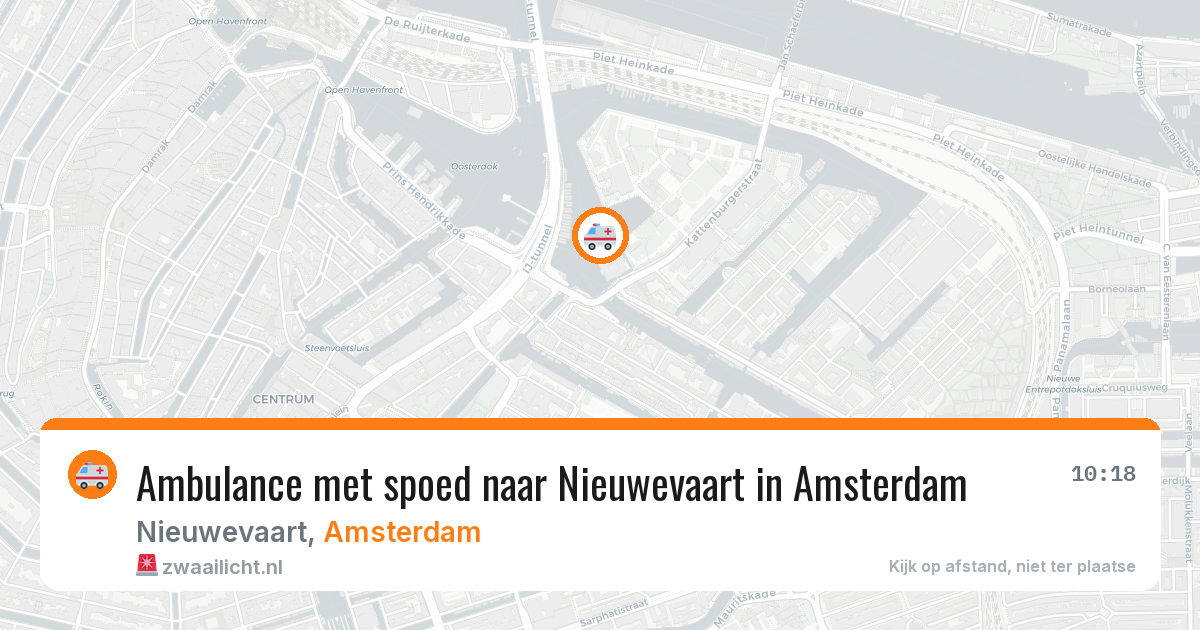 Ambulance met spoed naar Nieuwevaart in Amsterdam — 31 mei 2026