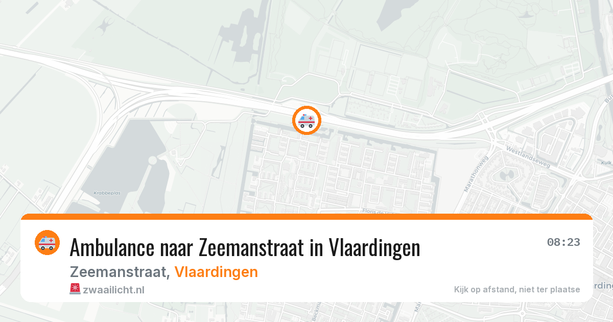 Ambulance naar Zeemanstraat in Vlaardingen — 10 jul 2026
