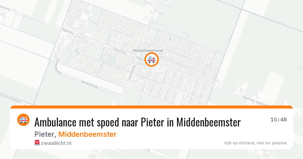 Ambulance met spoed naar Pieter in Middenbeemster — 26 jun 2026