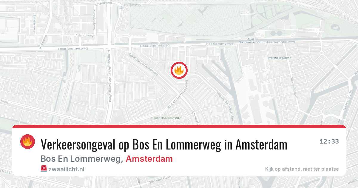 Verkeersongeval op Bos En Lommerweg in Amsterdam — 3 mrt 2026