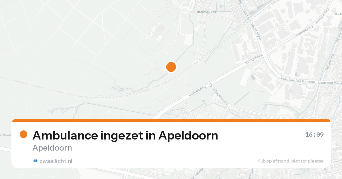 Ambulance ingezet in Apeldoorn — 14 aug 2026