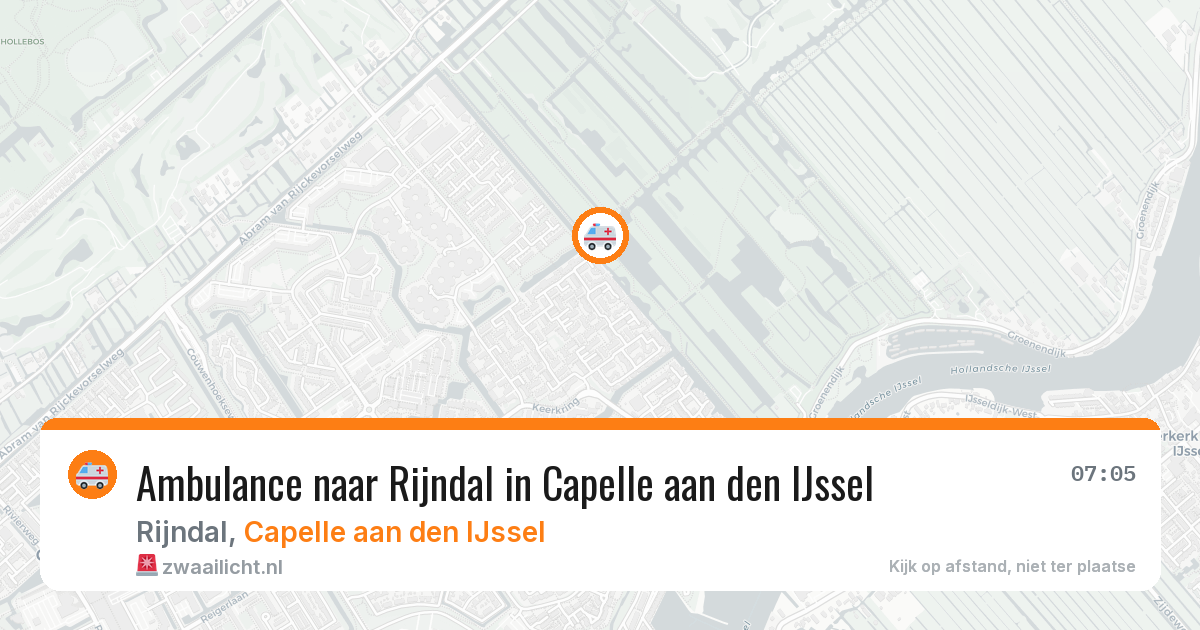 Ambulance naar Rijndal in Capelle aan den IJssel — 21 apr 2026