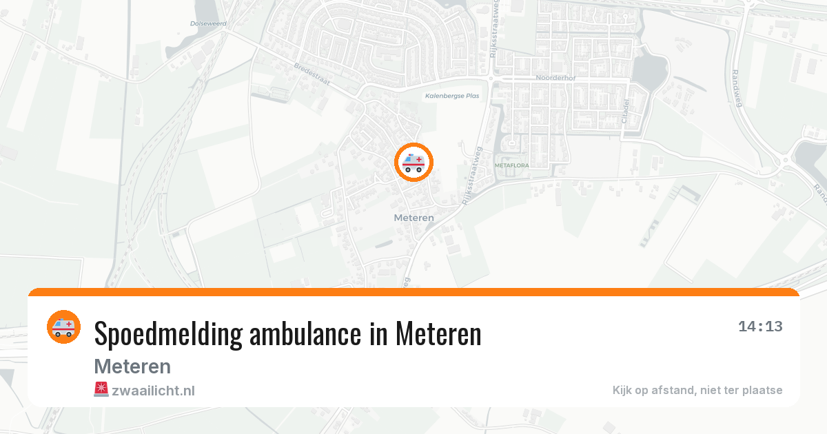 Spoedmelding ambulance in Meteren — 27 apr 2026