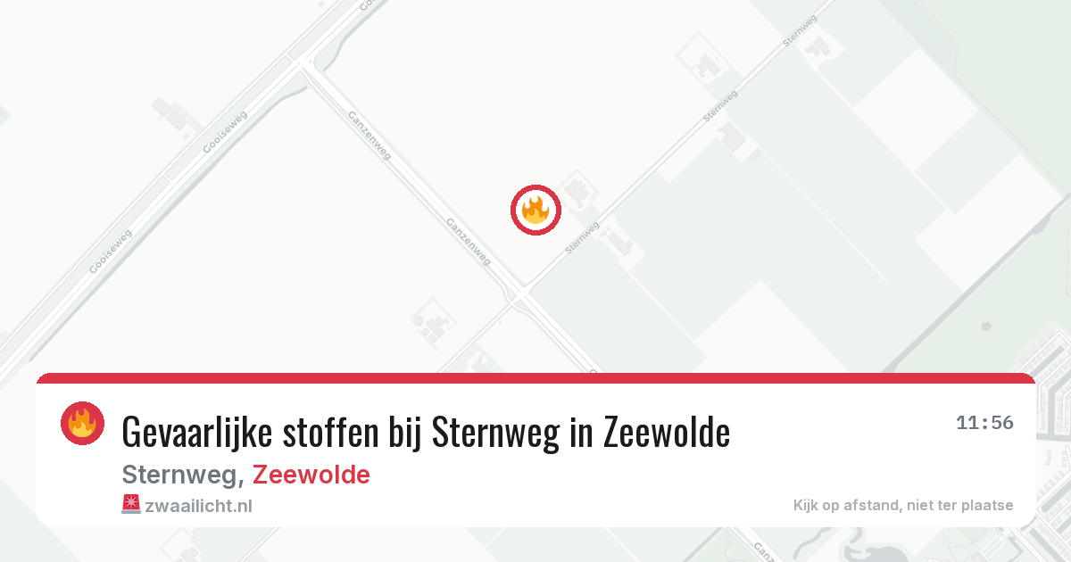 Gevaarlijke stoffen bij Sternweg in Zeewolde — 7 apr 2026