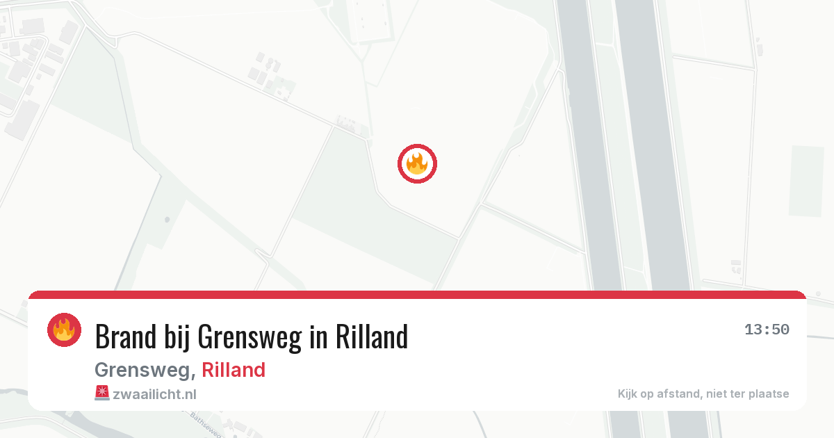 Brand bij Grensweg in Rilland — 8 aug 2026