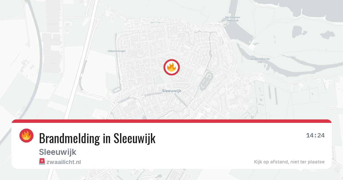 Brandmelding in Sleeuwijk — 8 jun 2026