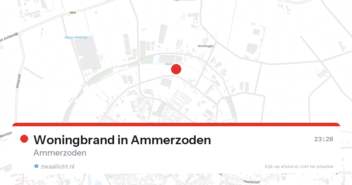 Woningbrand in Ammerzoden — 26 aug 2026