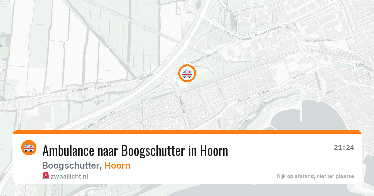 Ambulance naar Boogschutter in Hoorn — 28 mrt 2026