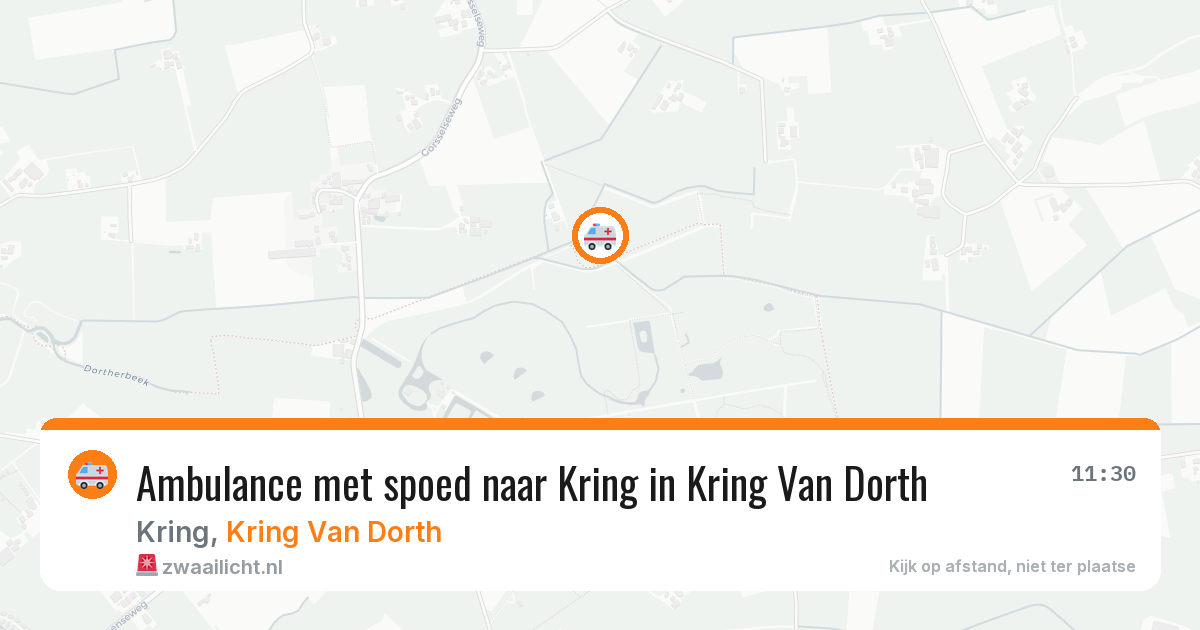 Ambulance met spoed naar Kring in Kring Van Dorth — 1 aug 2026
