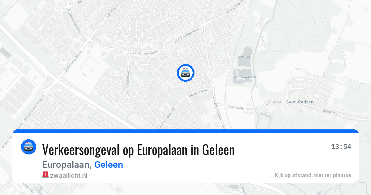 Verkeersongeval op Europalaan in Geleen — 1 mei 2026