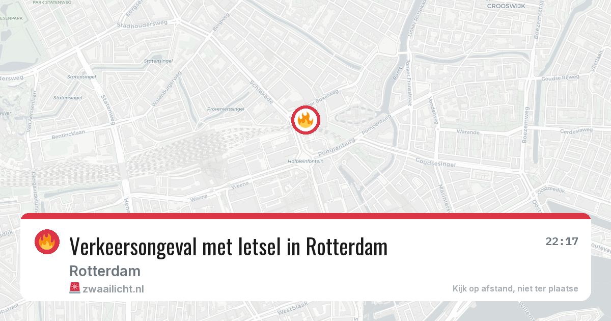 Verkeersongeval met letsel in Rotterdam — 5 mei 2026