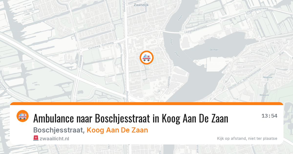 Ambulance naar Boschjesstraat in Koog Aan De Zaan — 30 mrt 2026