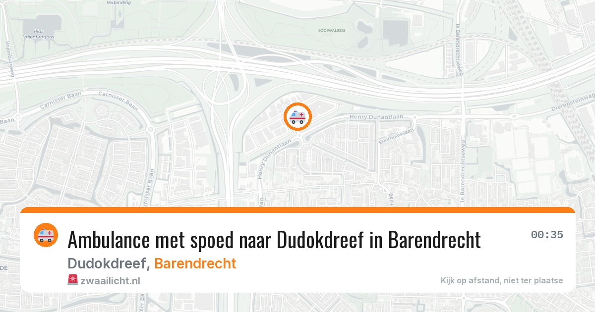 Ambulance met spoed naar Dudokdreef in Barendrecht — 29 jun 2026