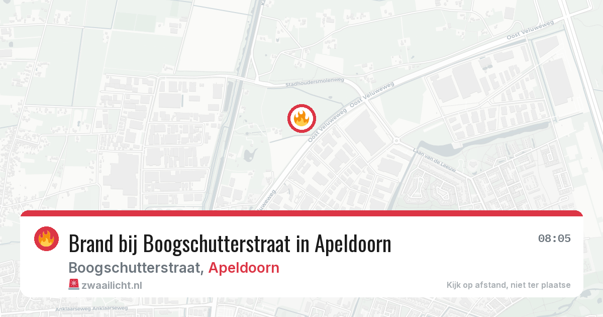 Brand bij Boogschutterstraat in Apeldoorn — 15 jul 2026