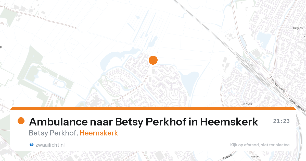 Ambulance naar Betsy Perkhof in Heemskerk — 31 jan 2026
