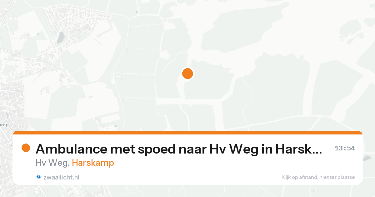 Ambulance met spoed naar Hv Weg in Harskamp — 24 aug 2026