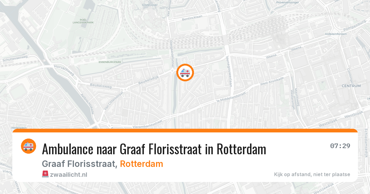 Ambulance naar Graaf Florisstraat in Rotterdam — 13 apr 2026