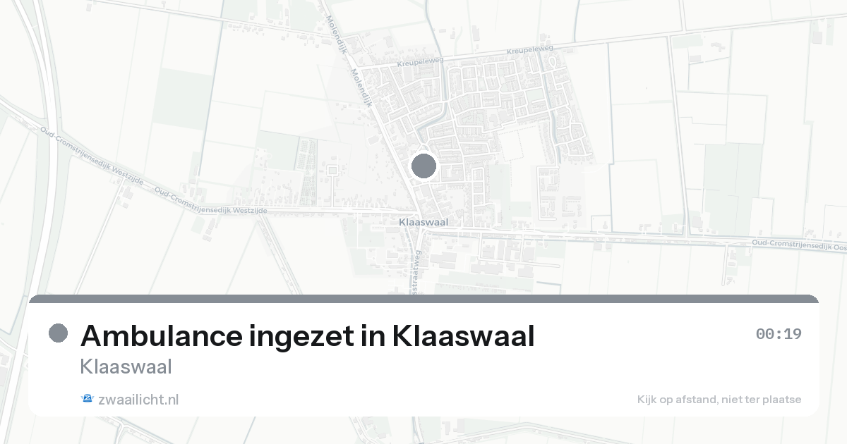 Ambulance ingezet in Klaaswaal — 14 feb 2026