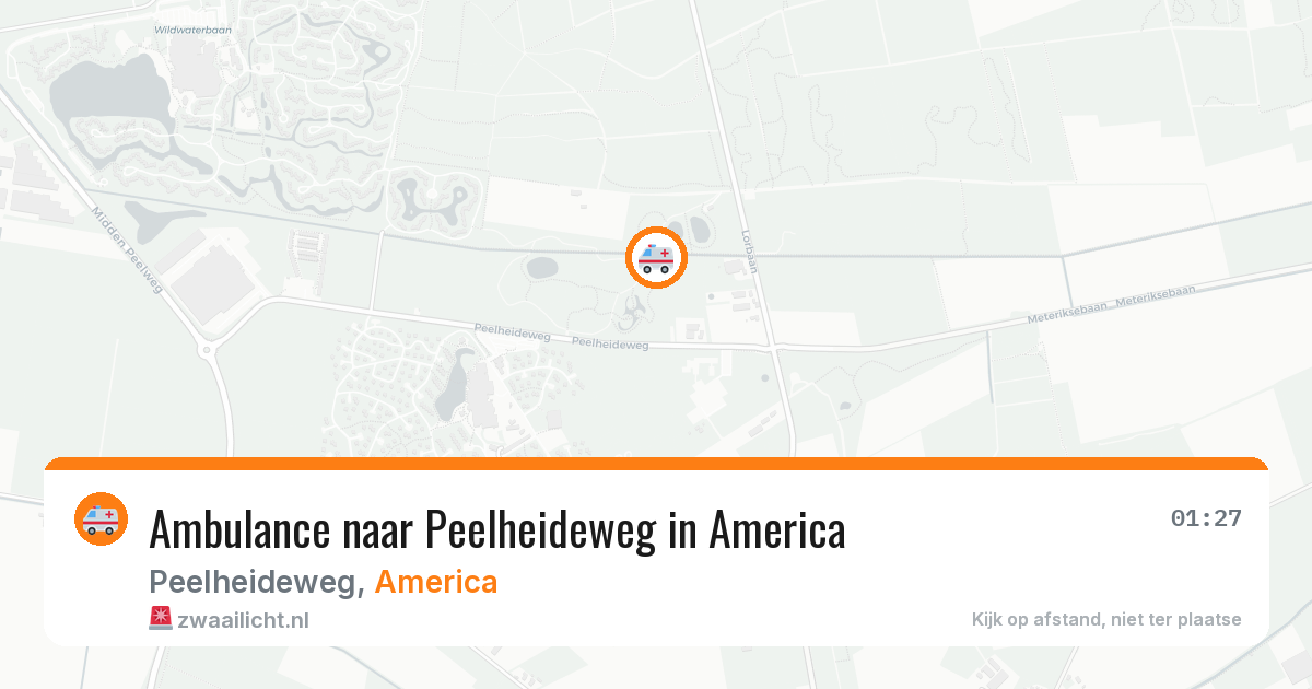 Ambulance naar Peelheideweg in America — 30 mrt 2026