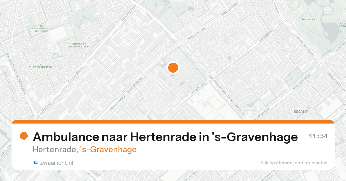Ambulance naar Hertenrade in 's-Gravenhage — 19 aug 2026
