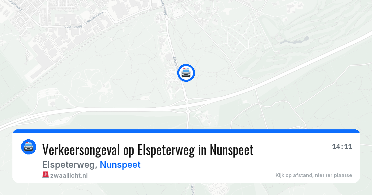 Verkeersongeval op Elspeterweg in Nunspeet — 8 jul 2026