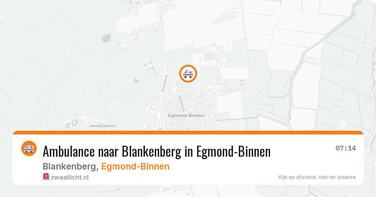 Ambulance naar Blankenberg in Egmond-Binnen — 22 jul 2026