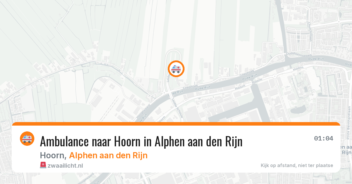 Ambulance naar Hoorn in Alphen aan den Rijn — 28 jul 2026