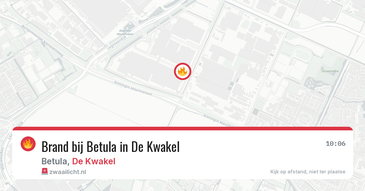 Brand bij Betula in De Kwakel — 21 mei 2026