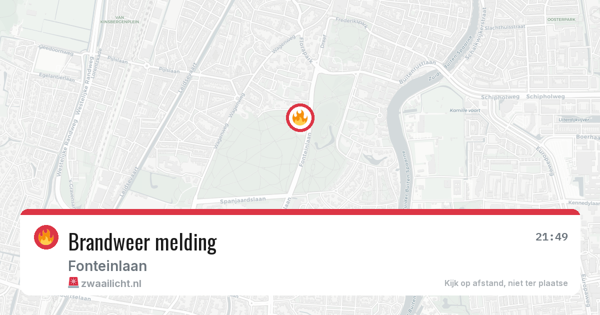 Brandweer melding — 22 jun 2026