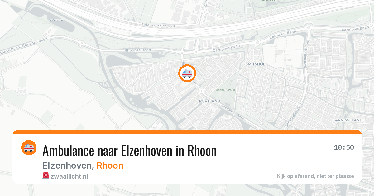 Ambulance naar Elzenhoven in Rhoon — 29 jun 2026