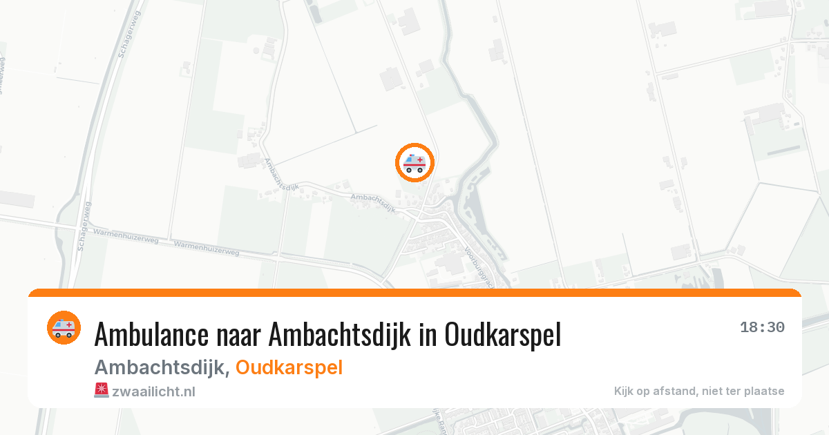 Ambulance naar Ambachtsdijk in Oudkarspel — 11 jul 2026