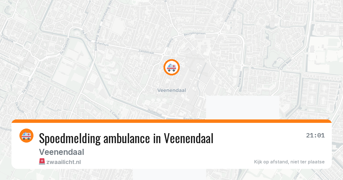 Spoedmelding ambulance in Veenendaal — 27 jul 2026