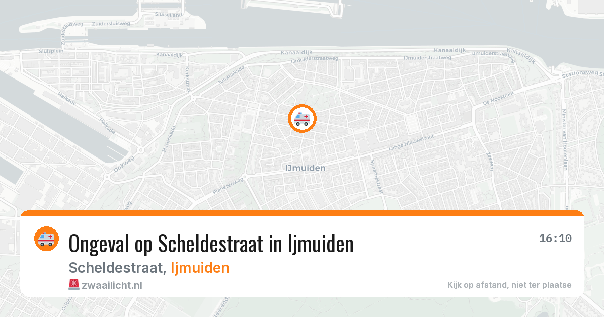 Ongeval op Scheldestraat in Ijmuiden — 15 jul 2026
