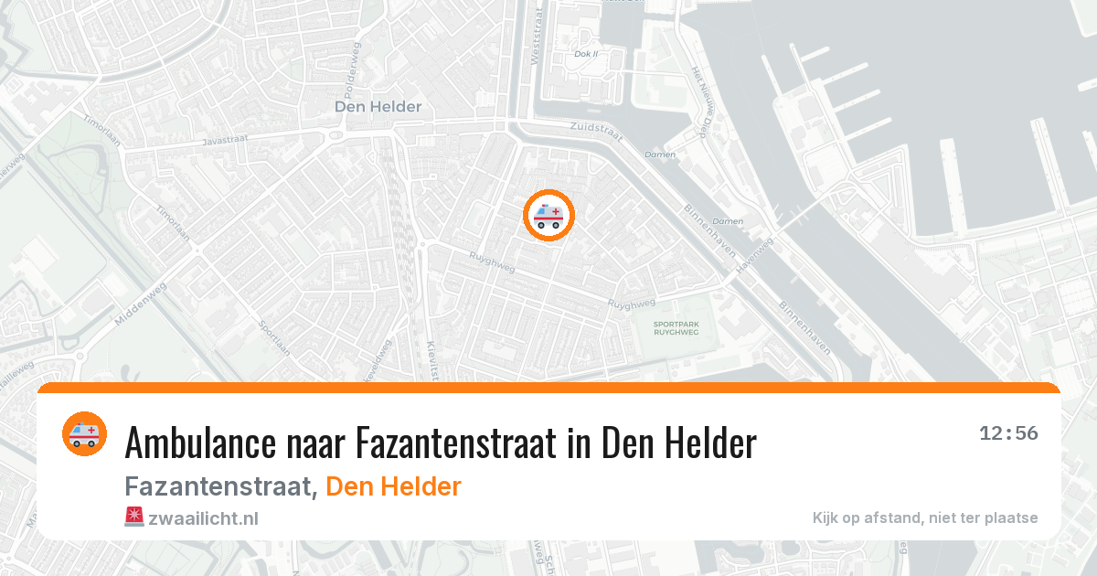 Ambulance naar Fazantenstraat in Den Helder — 27 mei 2026