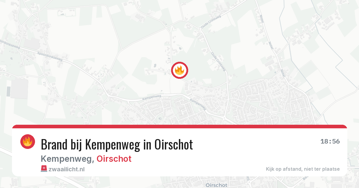 Brand bij Kempenweg in Oirschot — 2 jun 2026