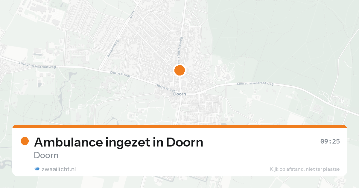 Ambulance ingezet in Doorn — 8 feb 2026