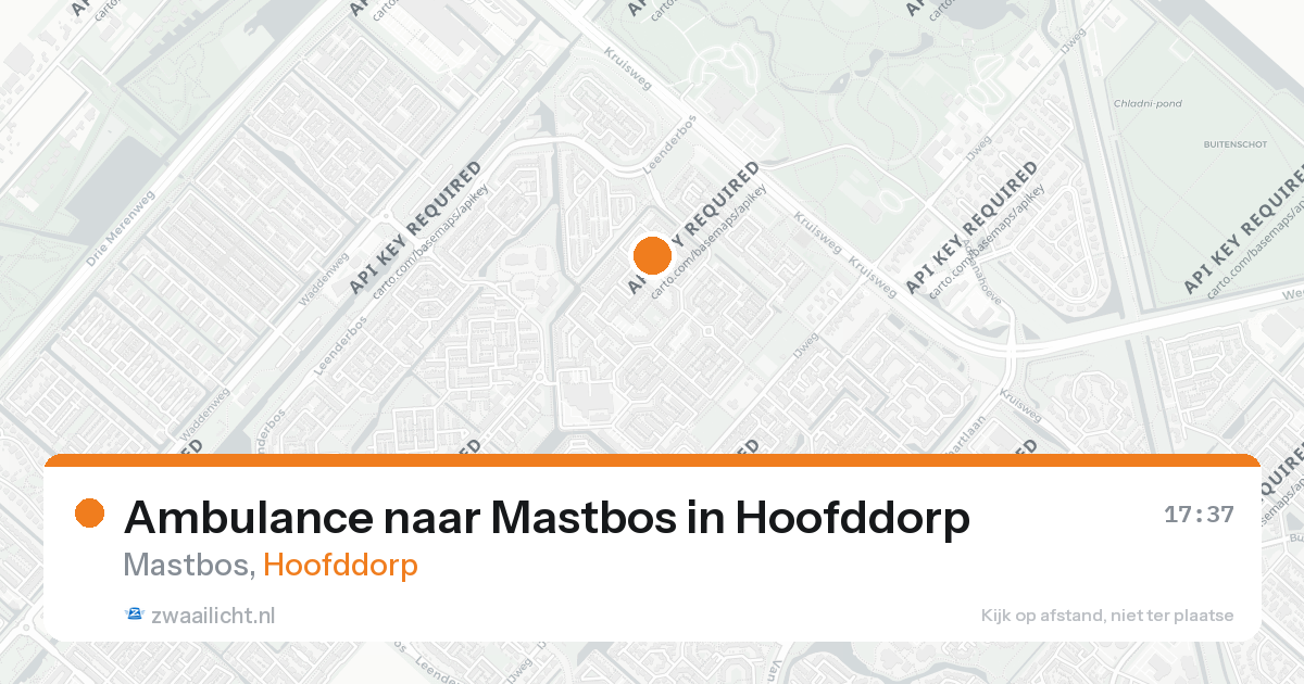 Ambulance naar Mastbos in Hoofddorp — 26 aug 2026