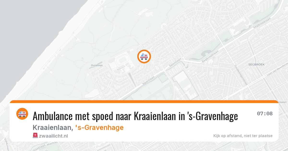 Ambulance met spoed naar Kraaienlaan in 's-Gravenhage — 24 mei 2026