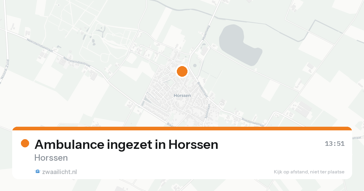 Ambulance ingezet in Horssen — 7 aug 2026