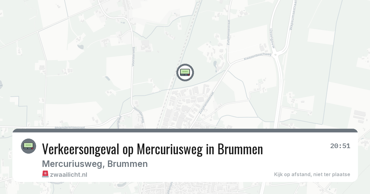 Verkeersongeval op Mercuriusweg in Brummen — 20 feb 2026