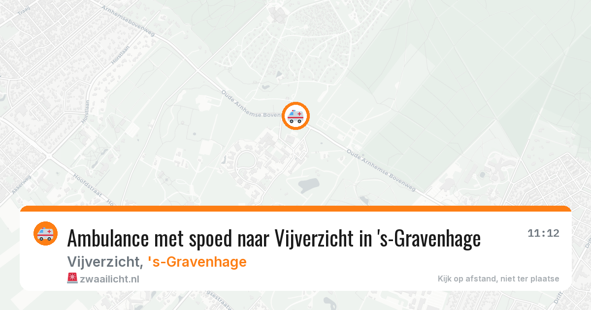 Ambulance met spoed naar Vijverzicht in 's-Gravenhage — 30 mrt 2026