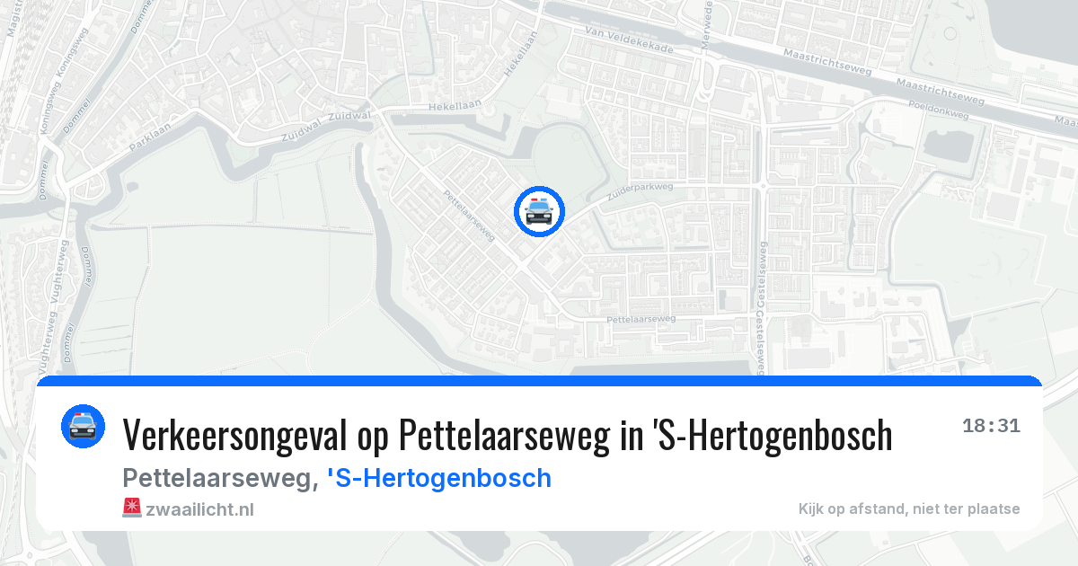 Verkeersongeval op Pettelaarseweg in 'S-Hertogenbosch — 13 apr 2026