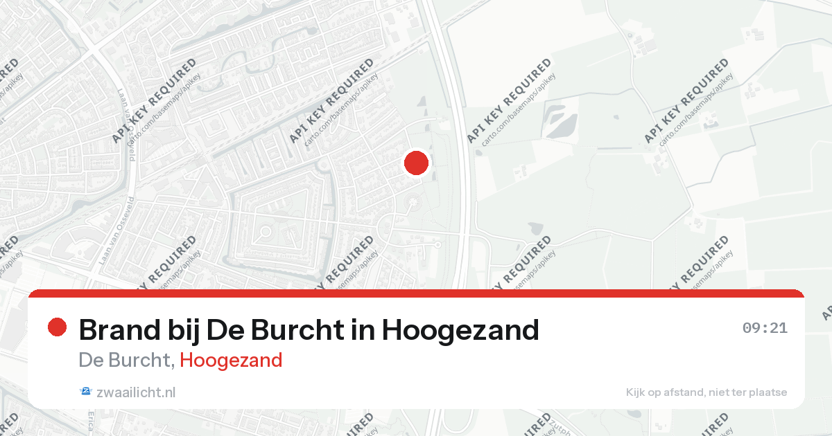 Brand bij De Burcht in Hoogezand — 25 aug 2026