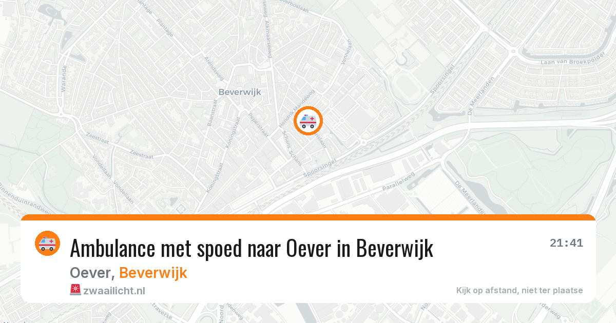 Ambulance met spoed naar Oever in Beverwijk — 6 jun 2026