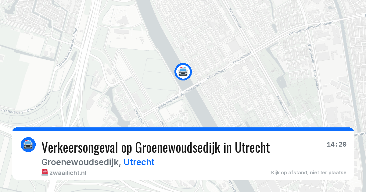 Verkeersongeval op Groenewoudsedijk in Utrecht — 26 jun 2026